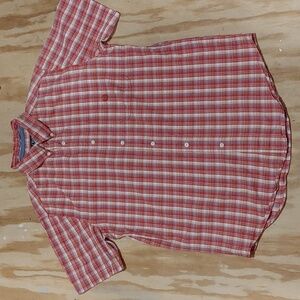 #76. Chaps button down plaid shirt size medium